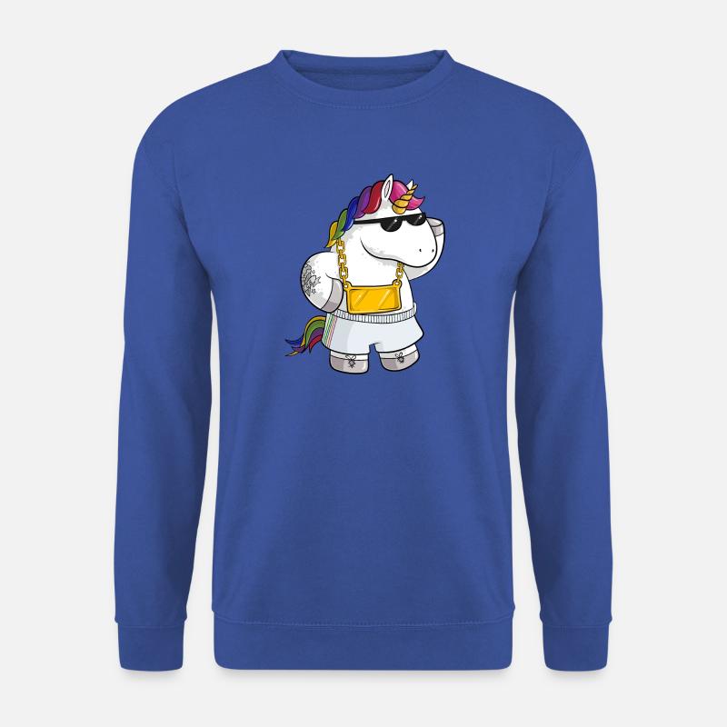 Unique Comic Einhorn - Unisex Pullover - Royalblau