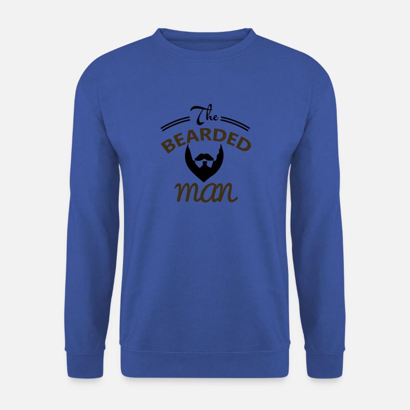 Der bärtige Mann - Unisex Pullover - Royalblau