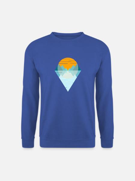 Cadeau souvenir souvenir fjord sunset Norvège - Sweat-shirt Unisexe - bleu royal