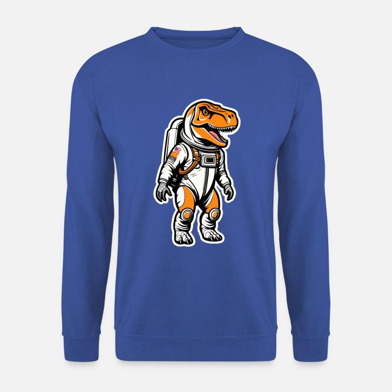 Dinosaurier Astronaut Illustration - Unisex Pullover - Royalblau