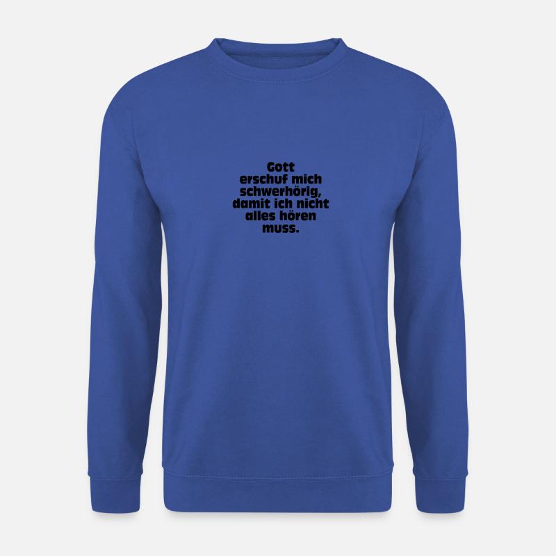 Schwerhörig - Unisex Pullover - Royalblau