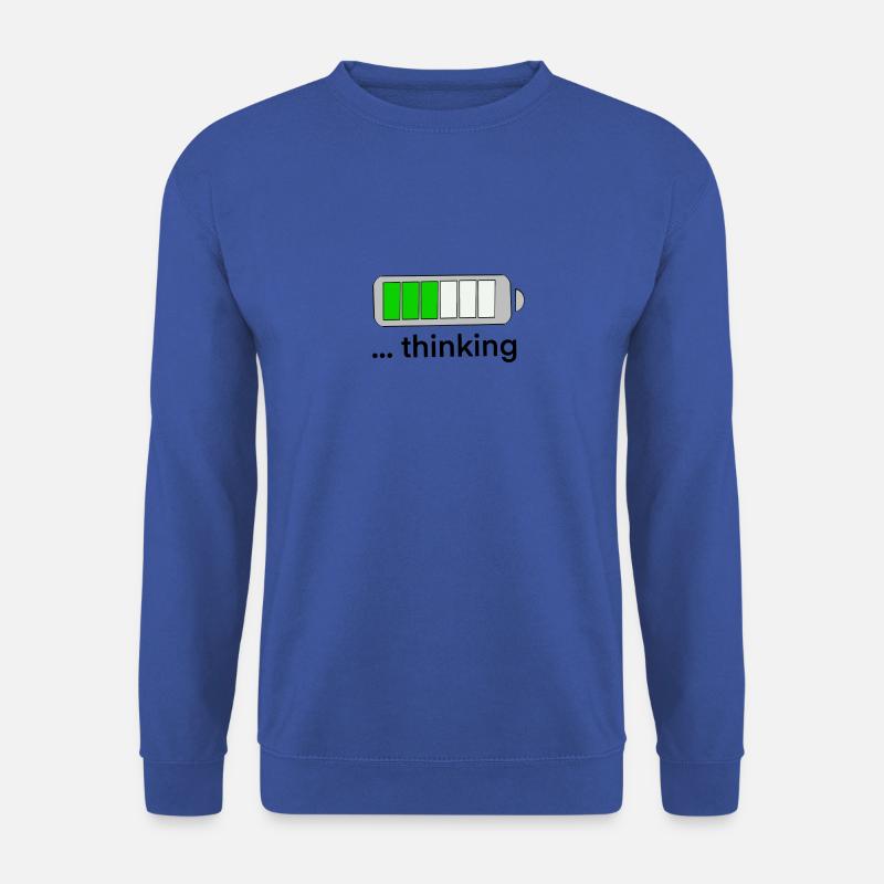 Thinking Denken Witzige und Geistreiche Baterie - Unisex Pullover - Royalblau