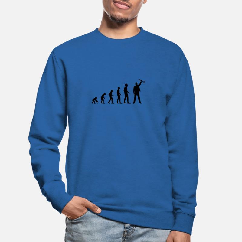Die Evolution des Escape Room Homo Sapiens oder so Unisex Pullover