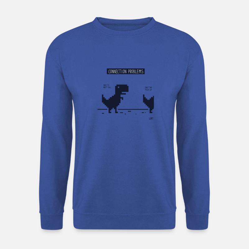 Dino - Chrome - Unisex Pullover - Royalblau