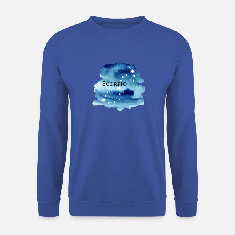 Skorpion Sternzeichen Horoskop - Unisex Pullover - Royalblau