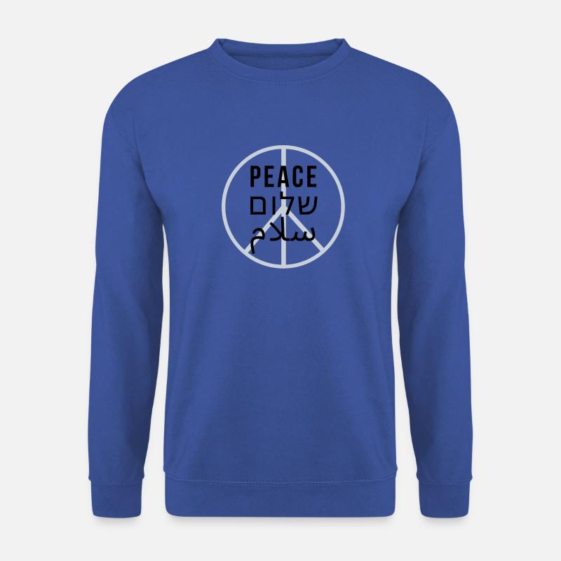 Peace. Shalom. Salam - Unisex Pullover - Royalblau