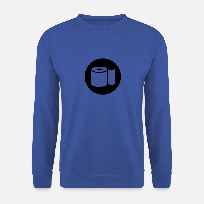 Klopapier Toilettenpapier - Unisex Pullover - Royalblau