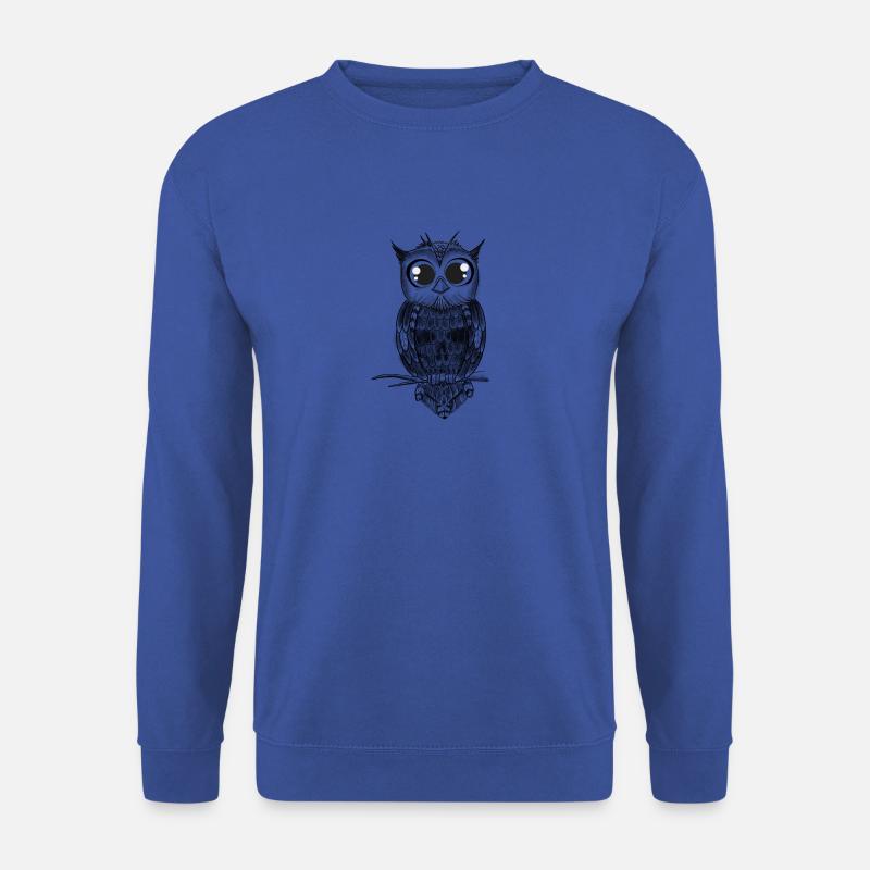 Eule - Unisex Pullover - Royalblau