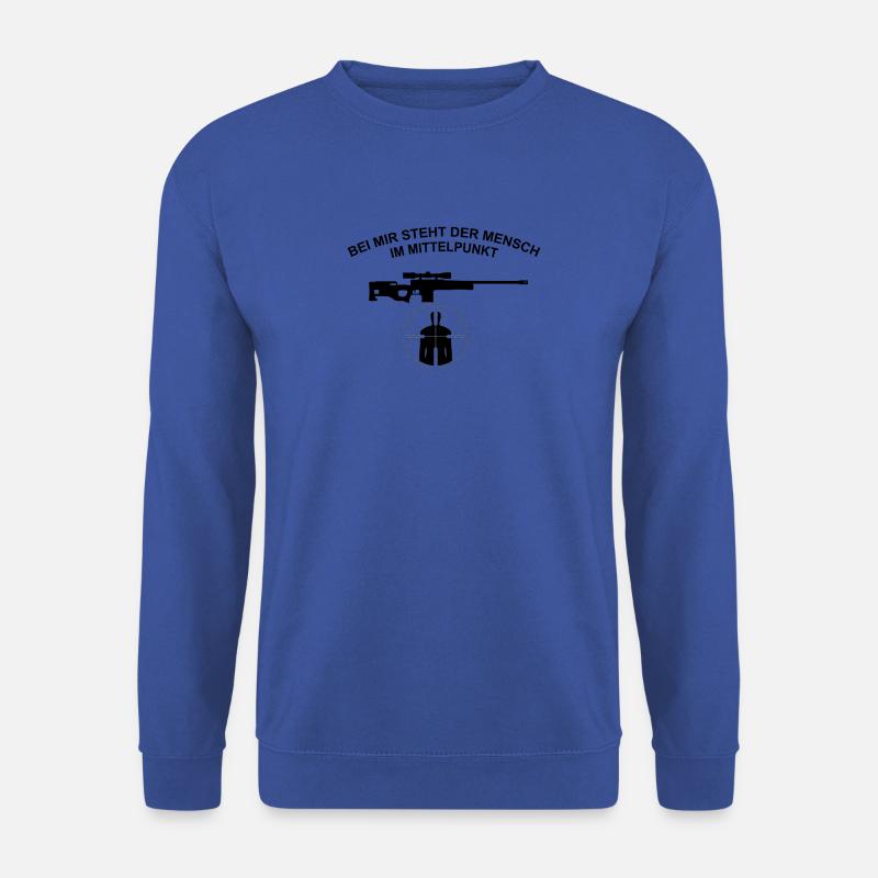 Mensch im Mittelpunkt - Unisex Pullover - Royalblau
