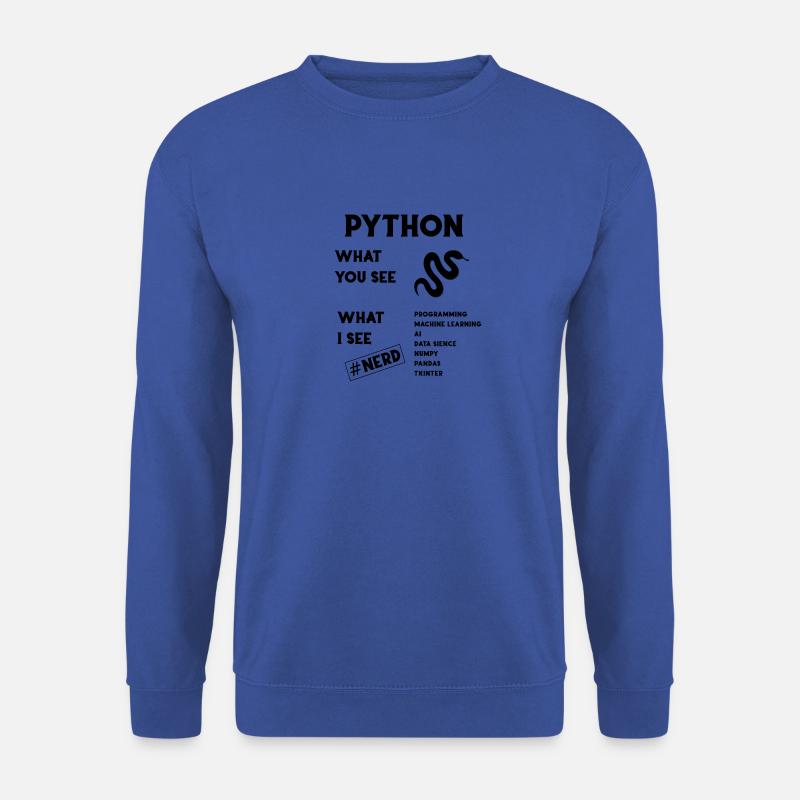 Python Programming - Unisex Pullover - Royalblau
