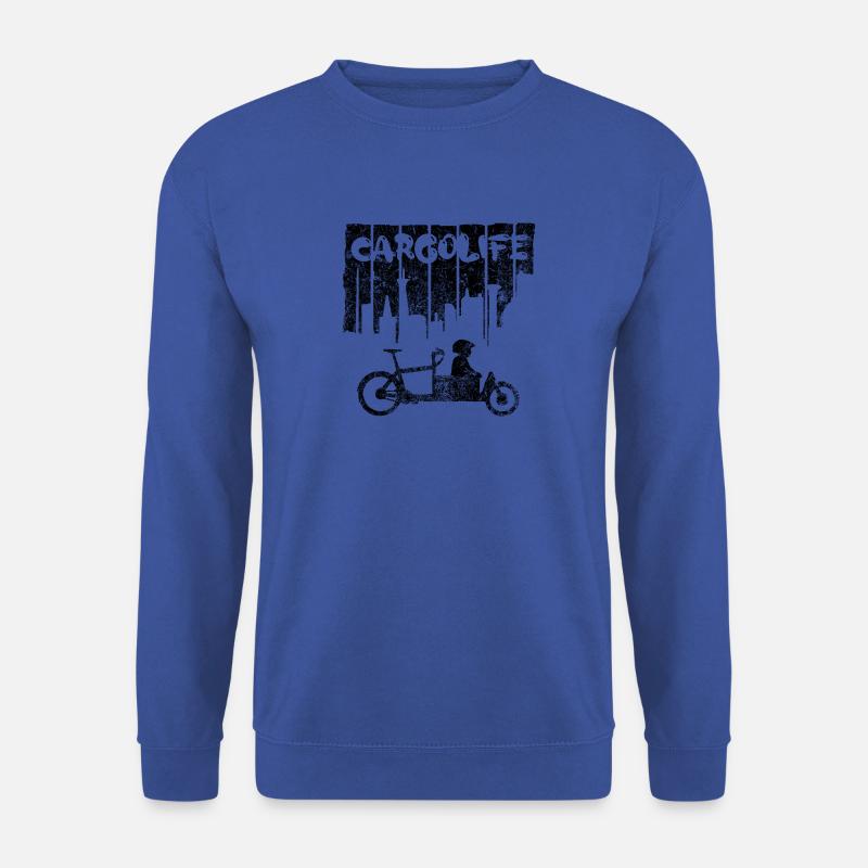 Lastenrad mit Kind - Unisex Pullover - Royalblau