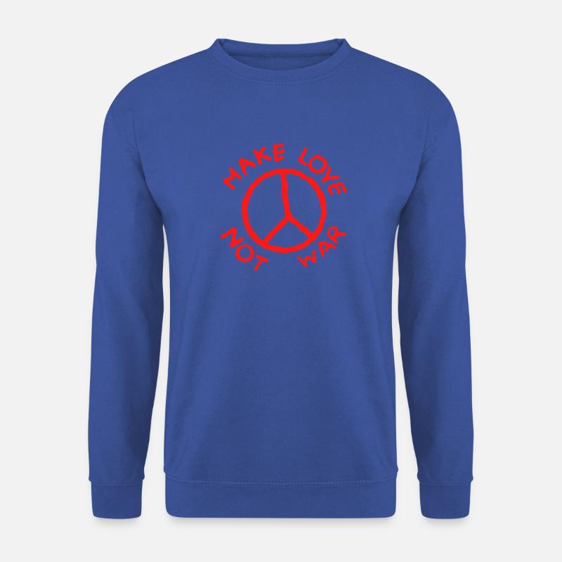 Make Love Not War - Unisex Pullover - Royalblau