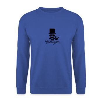 Bräutigam - Unisex Pullover - Royalblau - Vorne - Alina (178cm) & Michal (187cm)