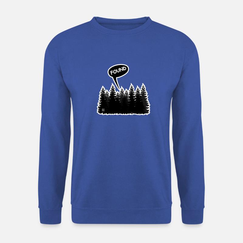 Im Wald am Dosensuchen, Geocaching! - Unisex Pullover - Royalblau