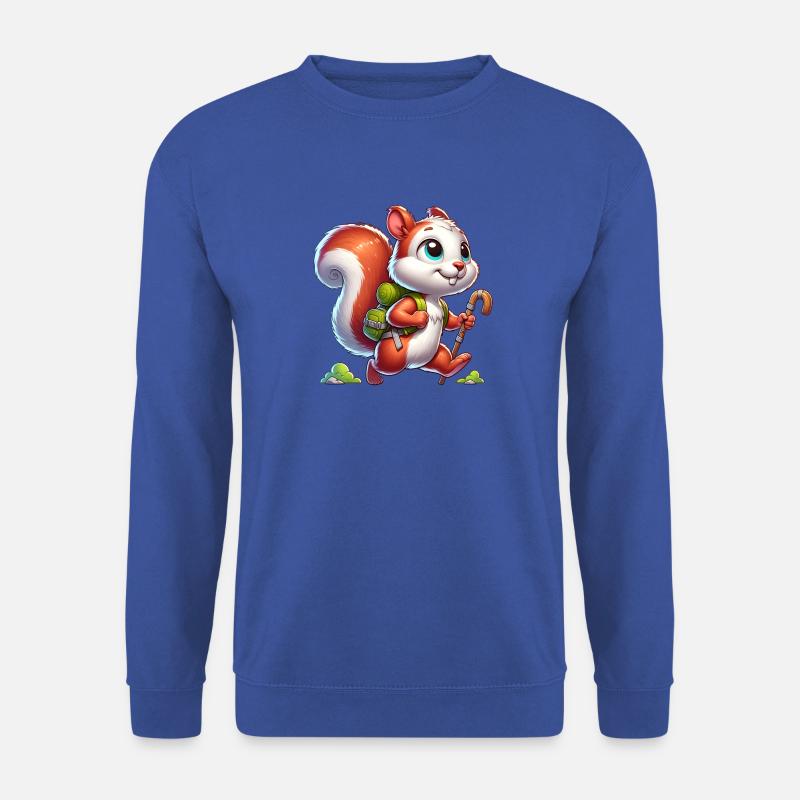 Wandern Eichhörnchen Nüsse Tierliebe - Unisex Pullover - Royalblau