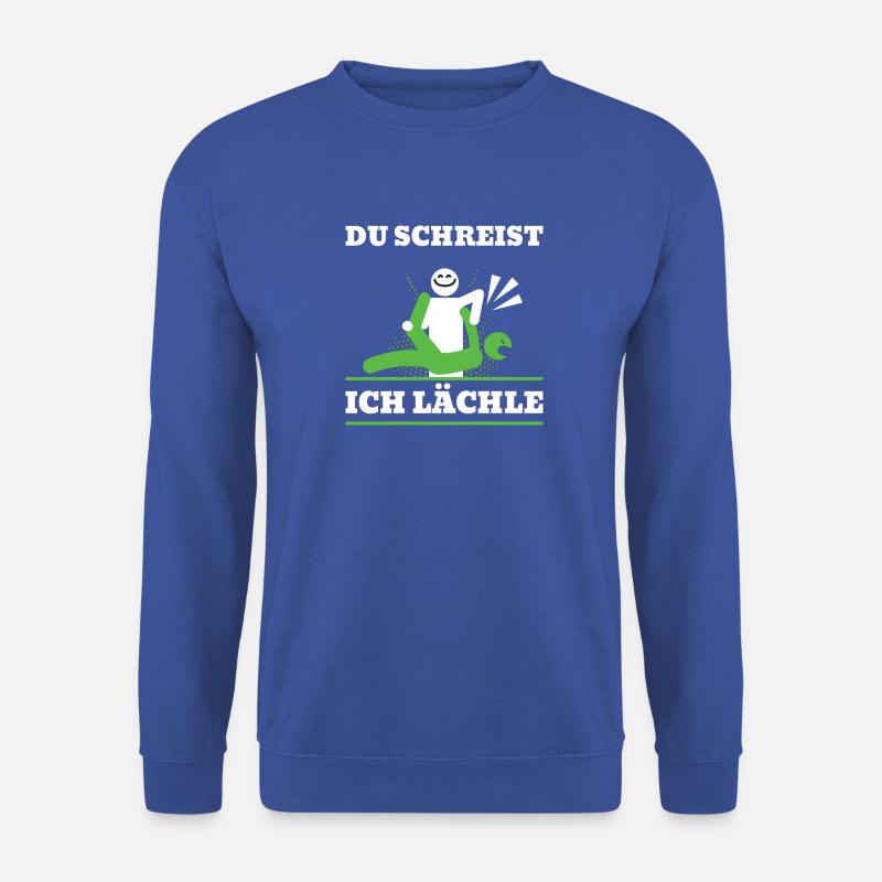 Massage Therapie Humor Physiotherapeutin - Unisex Pullover - Royalblau