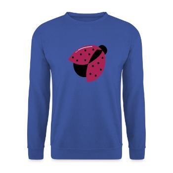 Ladybug lucky charm | Vectorgraphic - Unisex Sweatshirt - royal blue - Front - Alina (178cm) & Michal (187cm)
