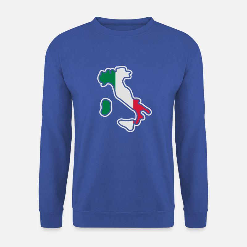 italy_map - Unisex Pullover - Royalblau