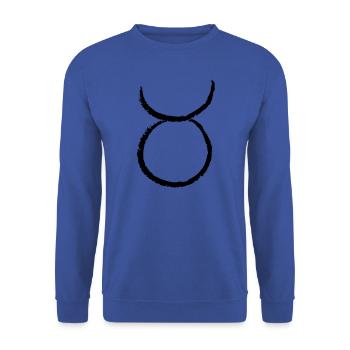 Sternzeichen Stier - Taurus - Unisex Pullover - Royalblau - Vorne - Alina (178cm) & Michal (187cm)