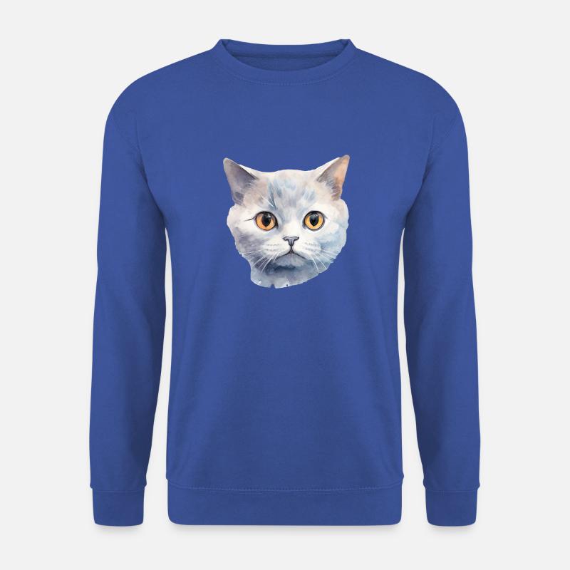 Britisch Kurzhaar Wasserfarben - Unisex Pullover - Royalblau