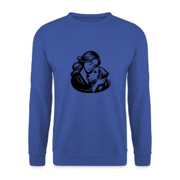 Golden Retriever Mom - dogmom vector design - Unisex Sweatshirt - royal blue - Front - Alina (178cm) & Michal (187cm)