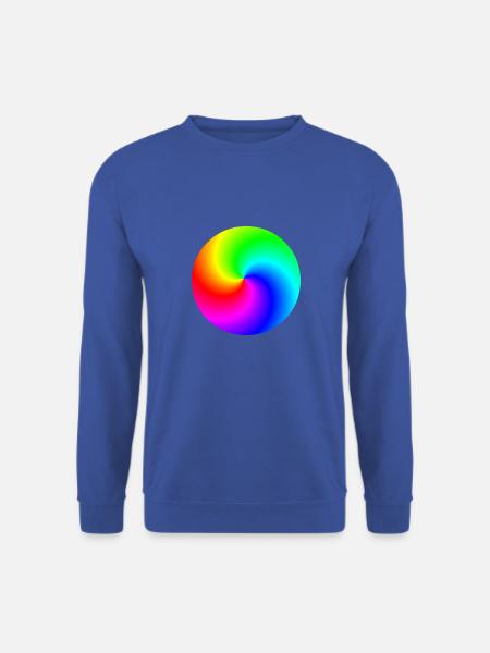 Spirale Regenbogen bunt Geschenkidee - Unisex Pullover - Royalblau