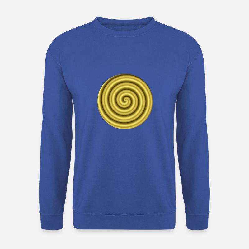3D Hypnosis Gold Gift Idea Optical Illusion - Unisex Sweatshirt - royal blue