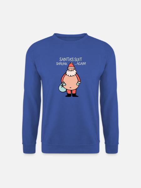 Santa’s Suit Shrunk... Again! - Weichnachtsdesign - Unisex Pullover - Royalblau