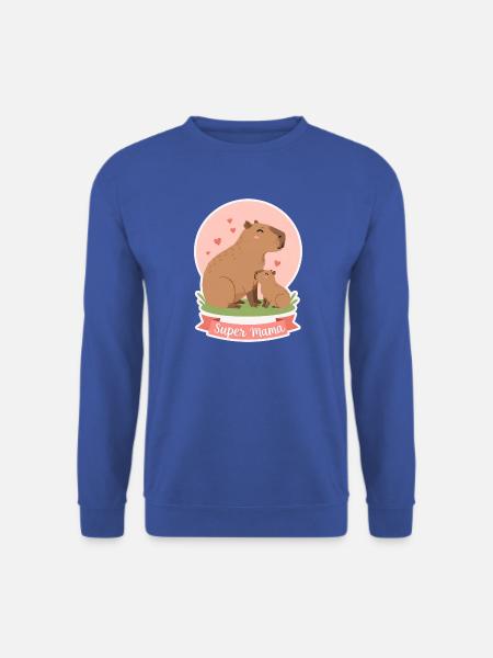 Mutter Kapibara - Unisex Pullover - Royalblau
