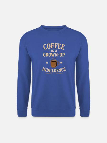 Kaffeegenuss für Erwachsene - Unisex Pullover - Royalblau