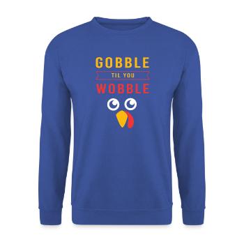 Thanksgiving Mama Mutter Oma Großmutter - Unisex Pullover - Royalblau - Vorne - Alina (178cm) & Michal (187cm)