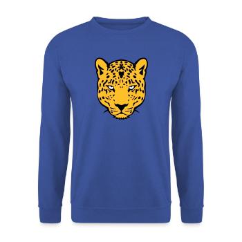 leopards animal sauvage 30 - Sweat-shirt Unisexe - bleu royal - Devant - Alina (178cm) & Michal (187cm)