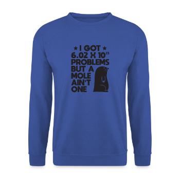 Mole Day Problems Avogadro's Number Gift - Unisex Sweatshirt - royal blue - Front - Alina (178cm) & Michal (187cm)