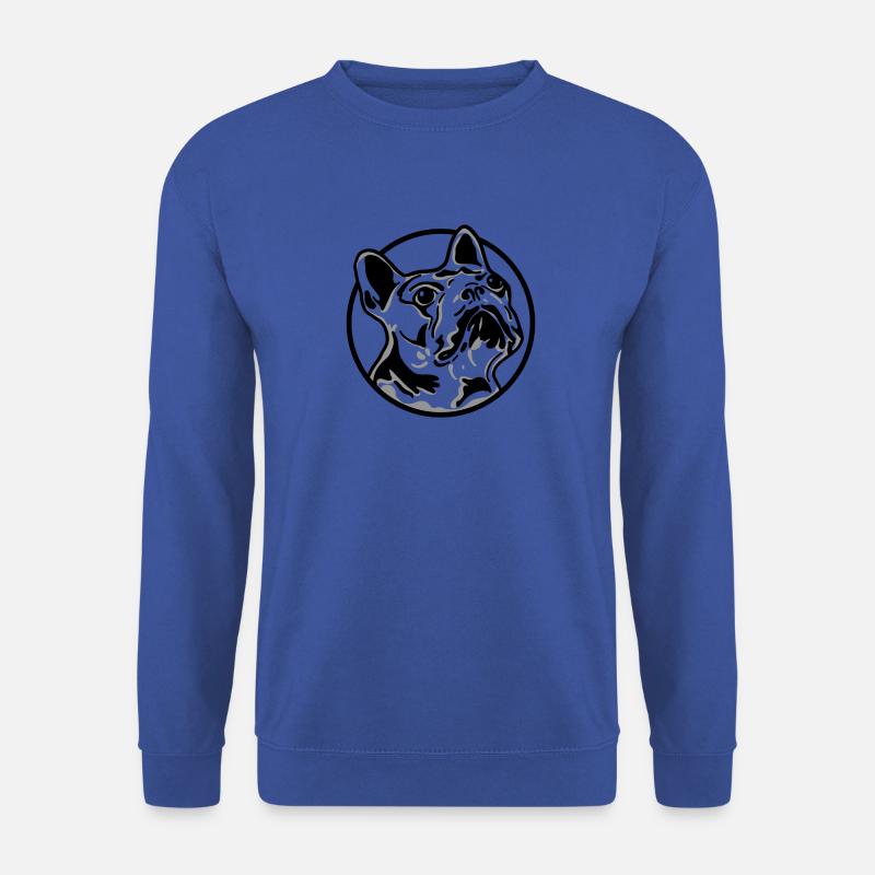 Französische Bulldogge - Unisex Pullover - Royalblau