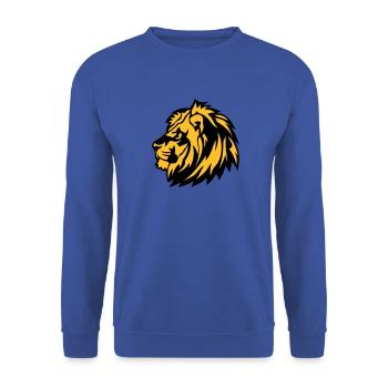wild lion animals 1 0 - Unisex Sweatshirt - royal blue - Front - Alina (178cm) & Michal (187cm)