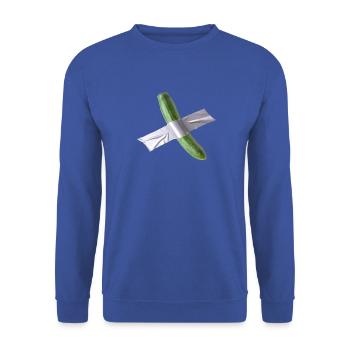 Art du concombre - Sweat-shirt Unisexe - bleu royal - Devant - Alina (178cm) & Michal (187cm)