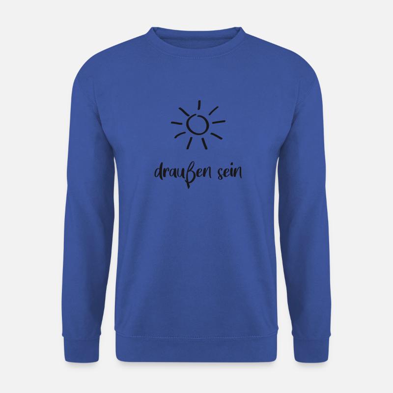 draussen sein - Unisex Pullover - Royalblau
