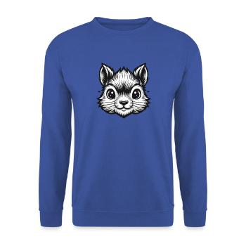 Black Squirrel Nuts Animal Lover - Unisex Sweatshirt - royal blue - Front - Alina (178cm) & Michal (187cm)
