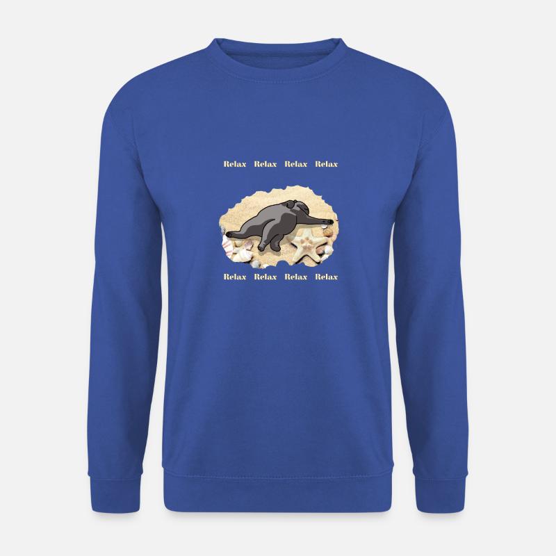 Katze am Strand - Unisex Pullover - Royalblau