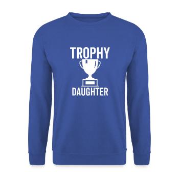 Trophée Fille - Sweat-shirt Unisexe - bleu royal - Devant - Alina (178cm) & Michal (187cm)