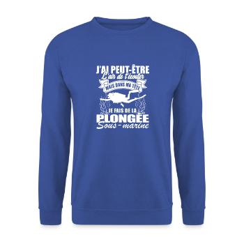Plongée sous marine 2 - Sweat-shirt Unisexe - bleu royal - Devant - Alina (178cm) & Michal (187cm)