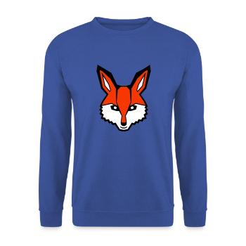 Fox Red Fox Wild Animal Clever Forest Inhabitants - Unisex Sweatshirt - royal blue - Front - Alina (178cm) & Michal (187cm)