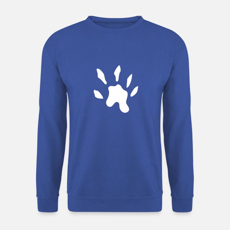 otter pfotenabdruck - Unisex Pullover - Royalblau