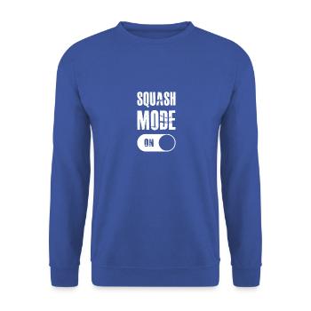Mode Squash sur cadeau pour les joueurs de squash - Sweat-shirt Unisexe - bleu royal - Devant - Alina (178cm) & Michal (187cm)