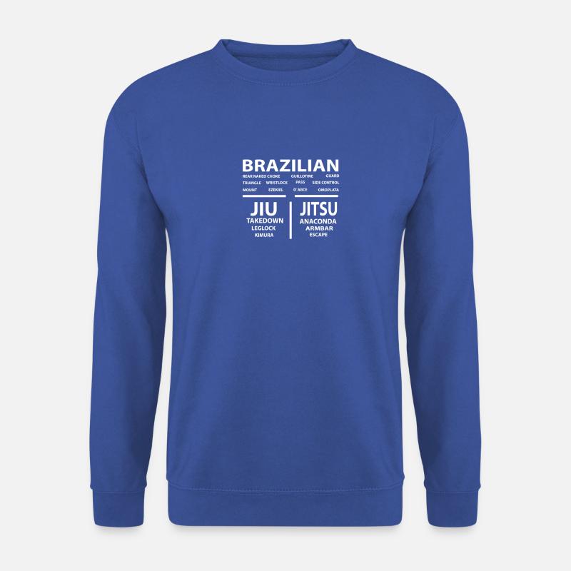 BJJ Brazilian Jiu Jistu Techniken - Unisex Pullover - Royalblau