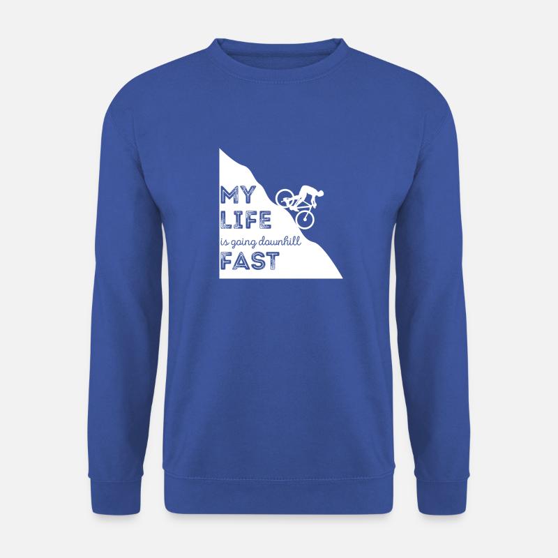 Mountainbiken - Mountainbike - Mountainbiker - Unisex Pullover - Royalblau