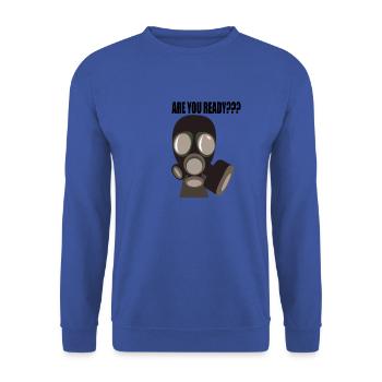 Are you ready ??? - Unisex Sweatshirt - royal blue - Front - Alina (178cm) & Michal (187cm)