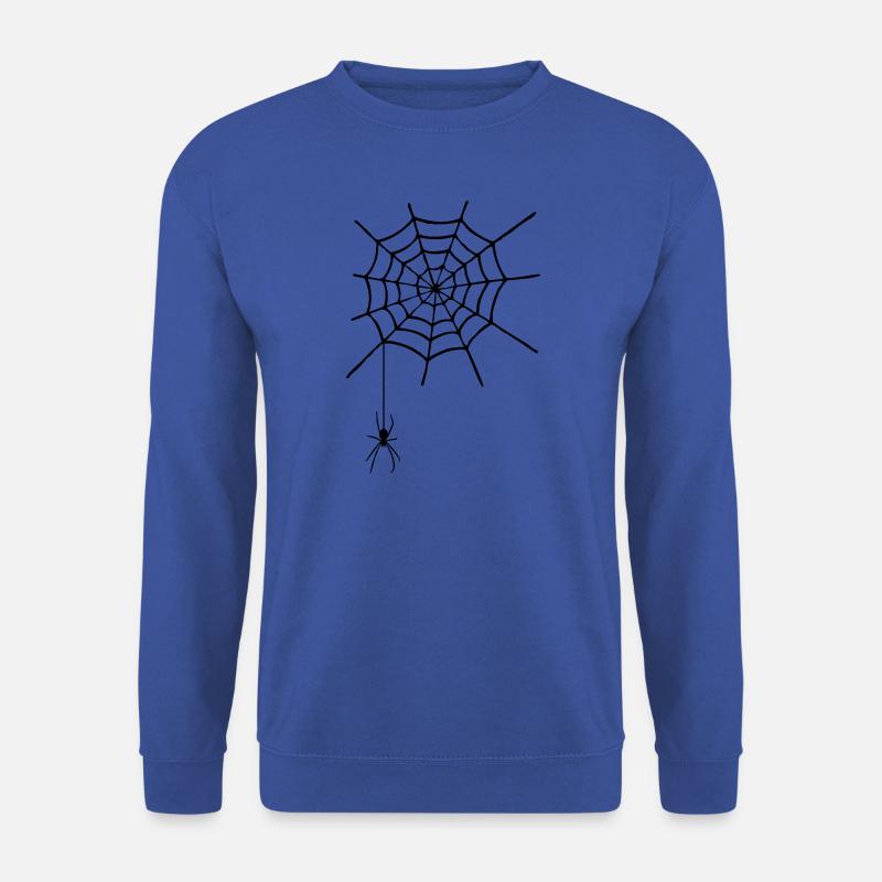 Toile d'araignée avec araignée - Sweat-shirt Unisexe - bleu royal
