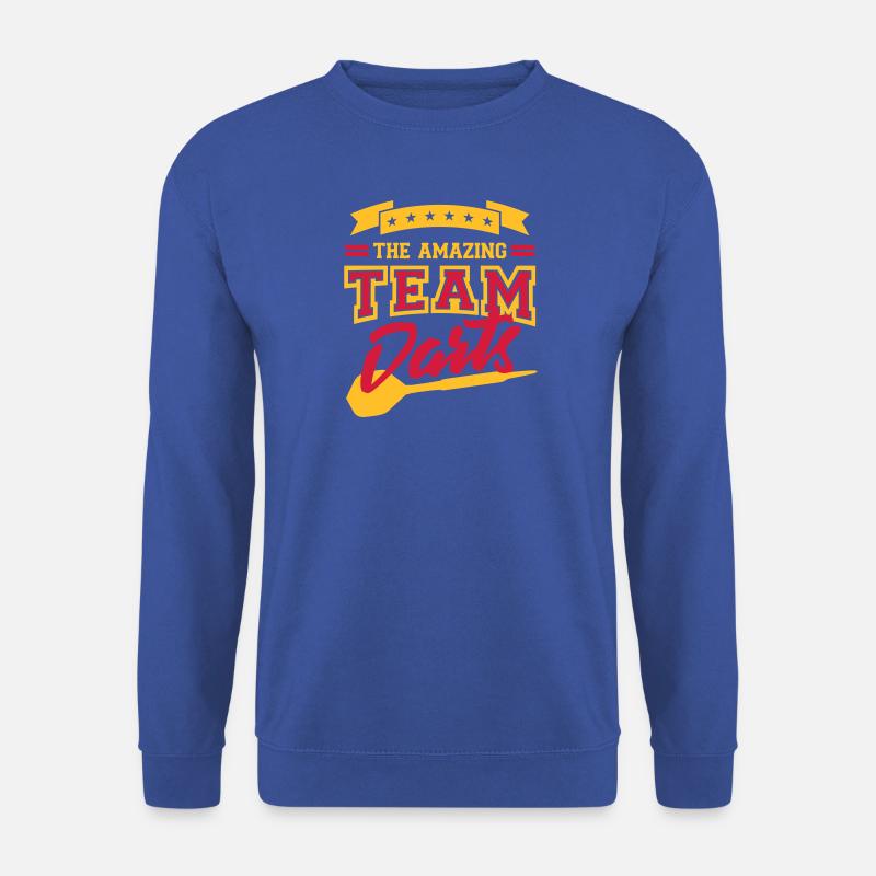 Amazing Team Darts (lettrage) - Sweat-shirt Unisexe - bleu royal