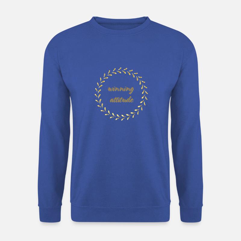 Winning Attitude Motivation - Unisex Pullover - Royalblau